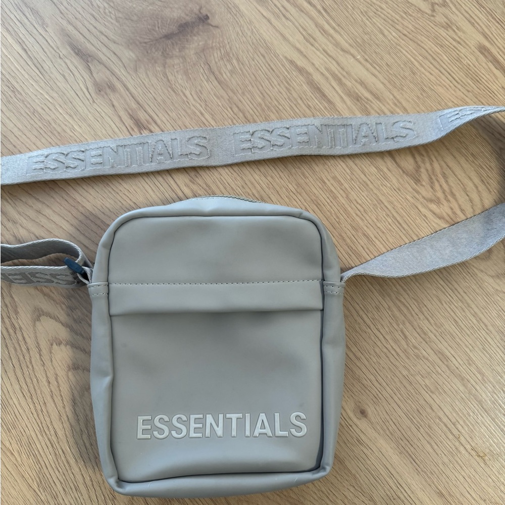 Essentials Light Gray Messenger Bag